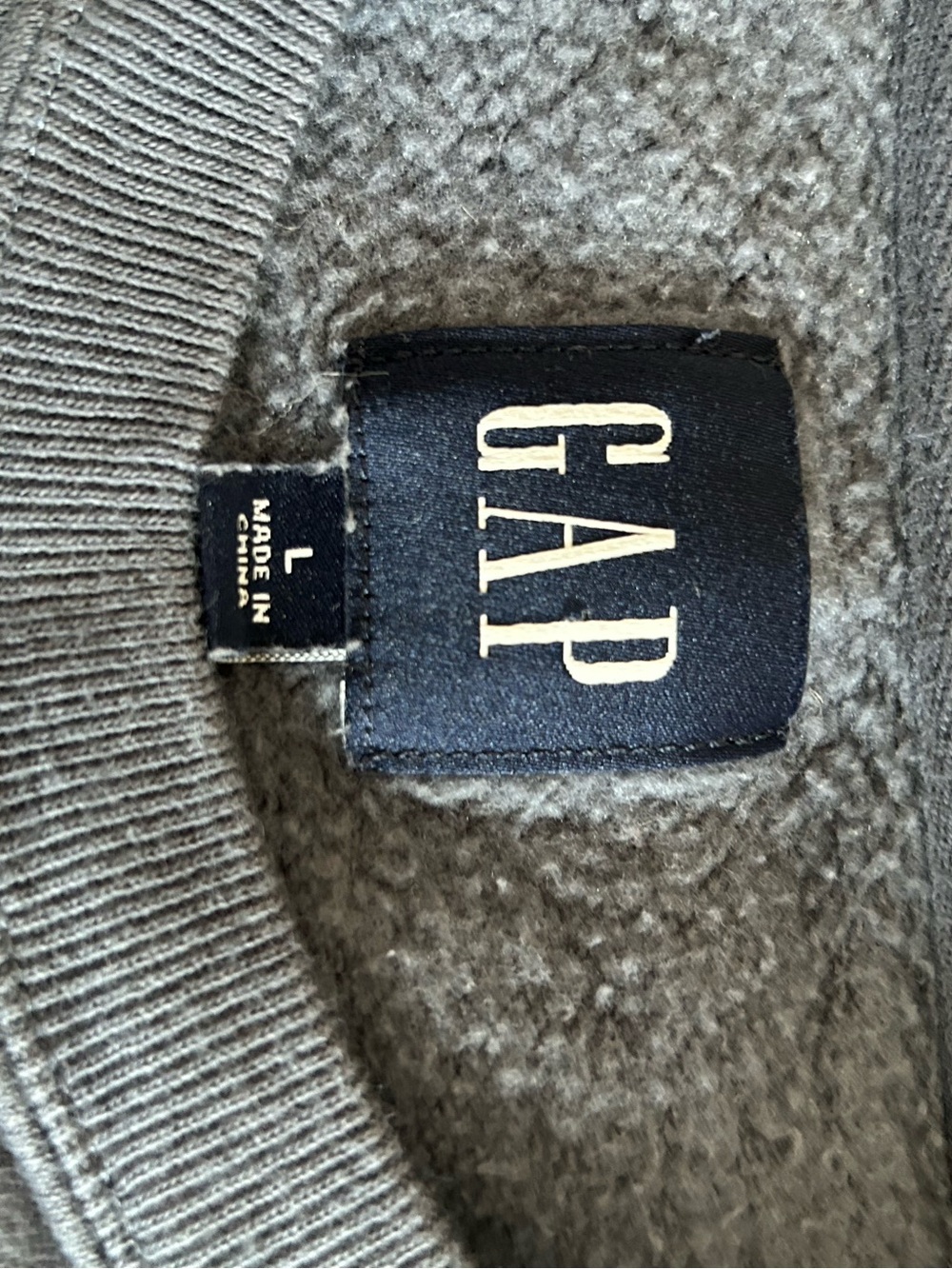 GAP Slate Blue Crewneck Sweatshirt with Logo - Picture 3 of 3